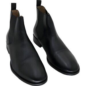 Hugo Boss Colby Black Leather Chelsea Boots Men’s Dress Ankle Pull-On 11M